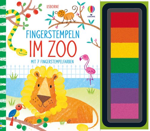 Cover des Buches Fingerstempeln: Im Zoo von 
