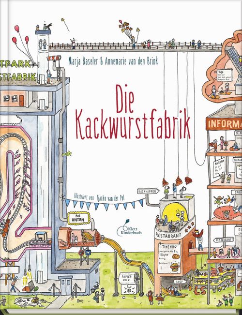 Cover des Buches Die Kackwurstfabrik von Marja Baseler, Annemarie van den Brink