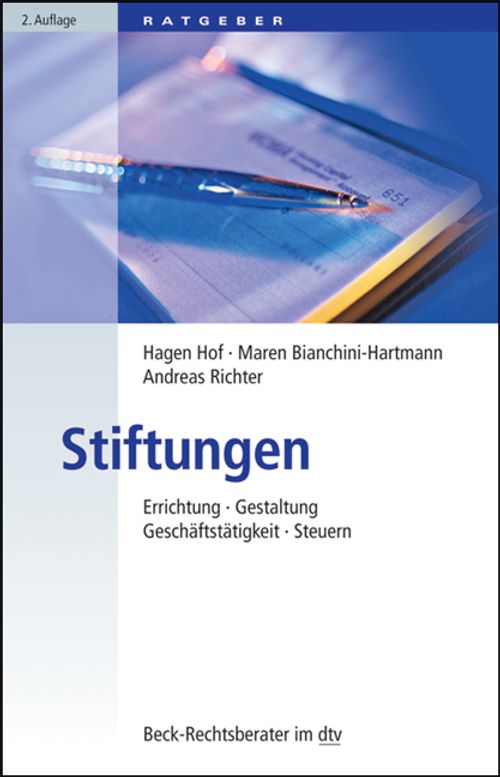 Cover des Buches Stiftungen von Hagen Hof, Maren Bianchini-Hartmann, Andreas Richter