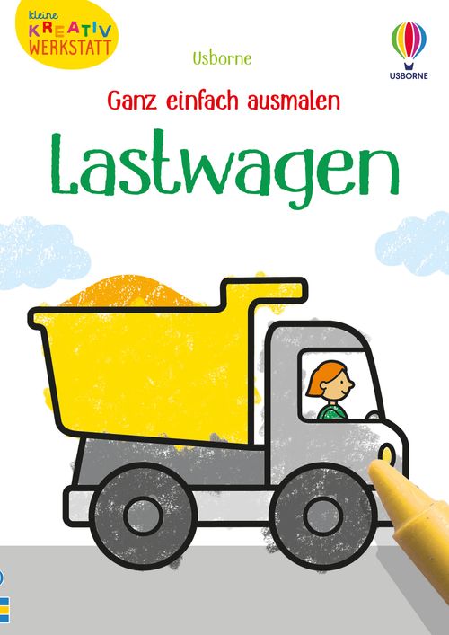 Cover des Buches Kleine Kreativ-Werkstatt - Ganz einfach ausmalen: Lastwagen von 