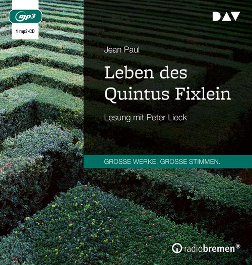 Cover des Buches Leben des Quintus Fixlein von 