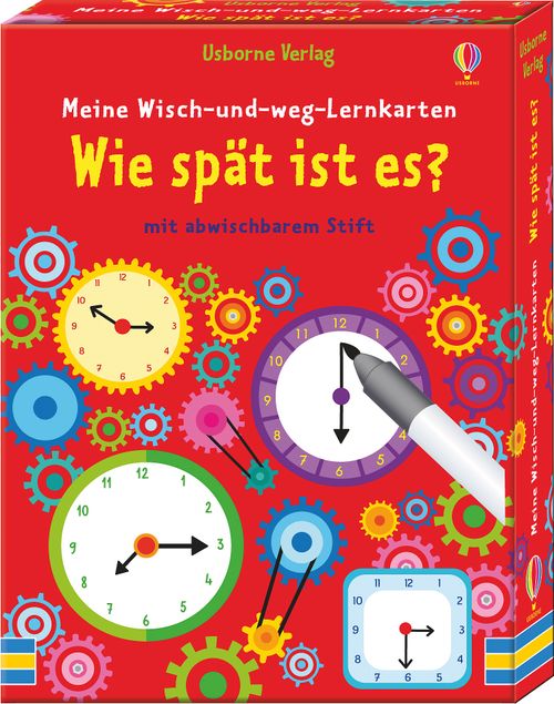 Cover des Buches Meine Wisch-und-weg-Lernkarten: Wie spät ist es? von 