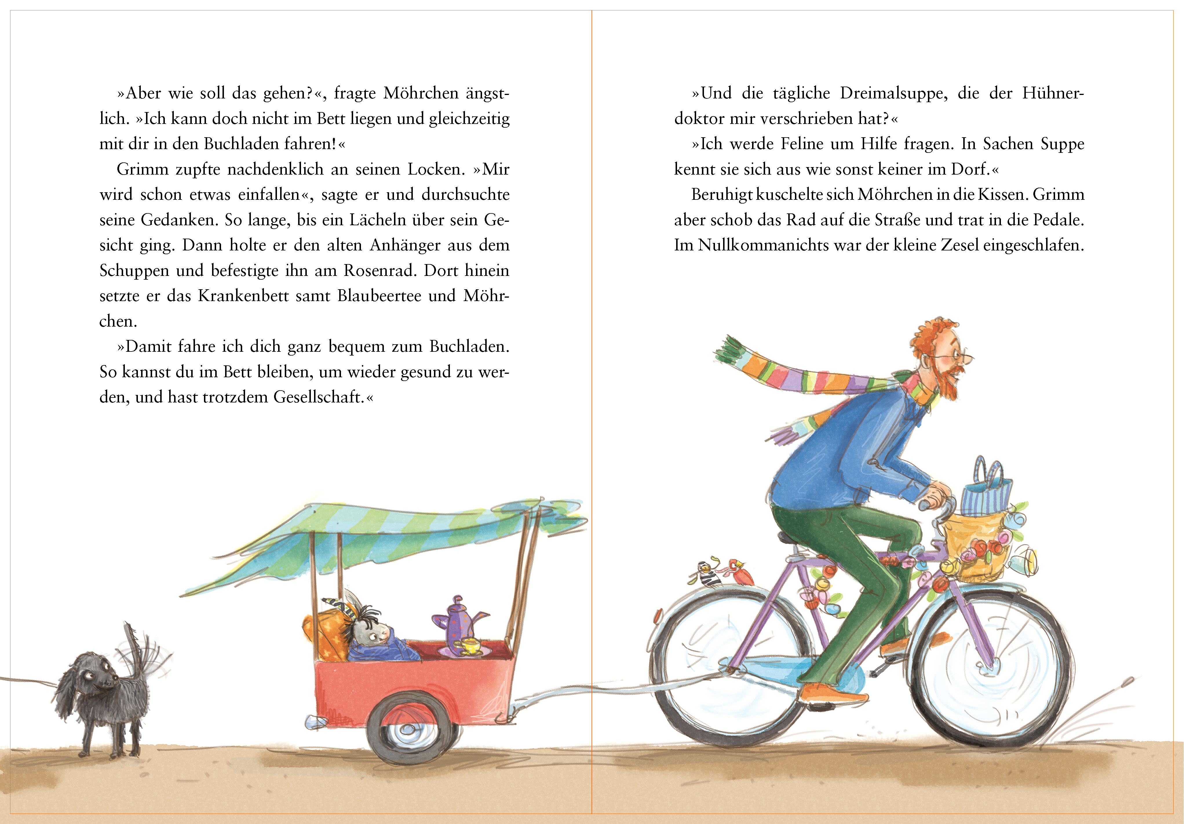 Cover des Buches Grimm und Möhrchen – Frühling, Sommer, Herbst und Zesel von Stephanie Schneider
