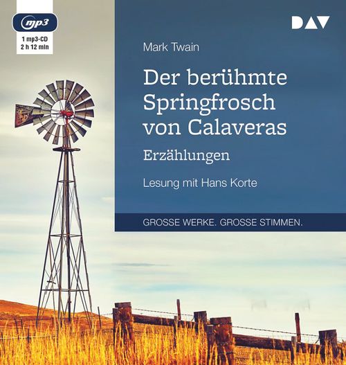 Cover des Buches Der berühmte Springfrosch von Calaveras. Erzählungen von 