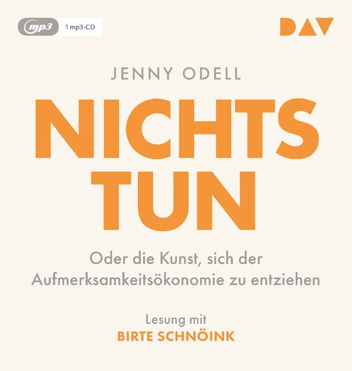 Cover des Buches Nichts tun – Die Kunst, sich der Aufmerksamkeitsökonomie zu entziehen von 