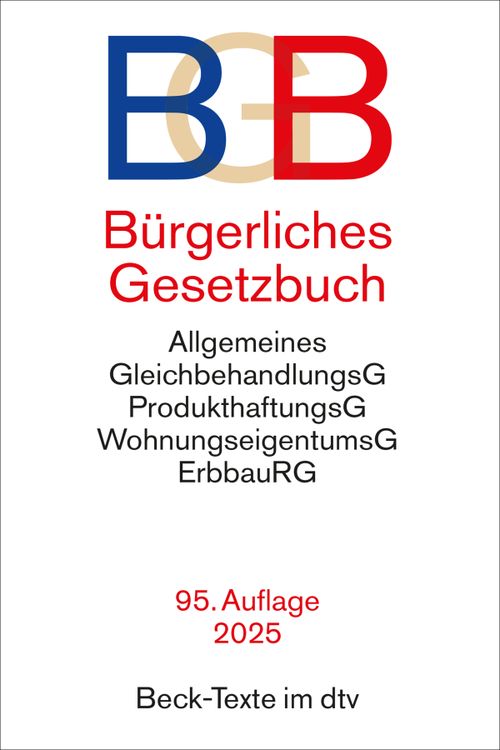 Cover des Buches Bürgerliches Gesetzbuch von 