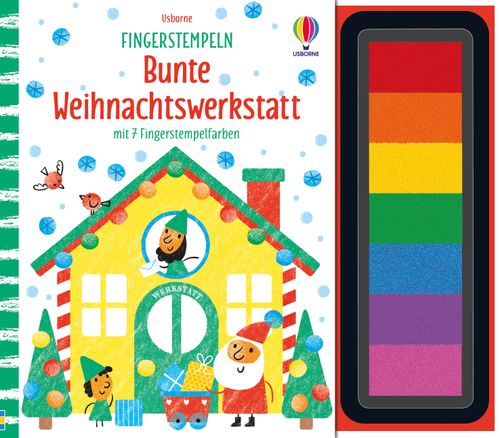 Cover des Buches Fingerstempeln: Bunte Weihnachtswerkstatt von 