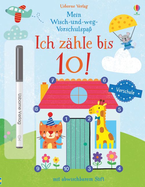 Cover des Buches Mein Wisch-und-weg-Vorschulspaß: Ich zähle bis 10! von Jessica Greenwell