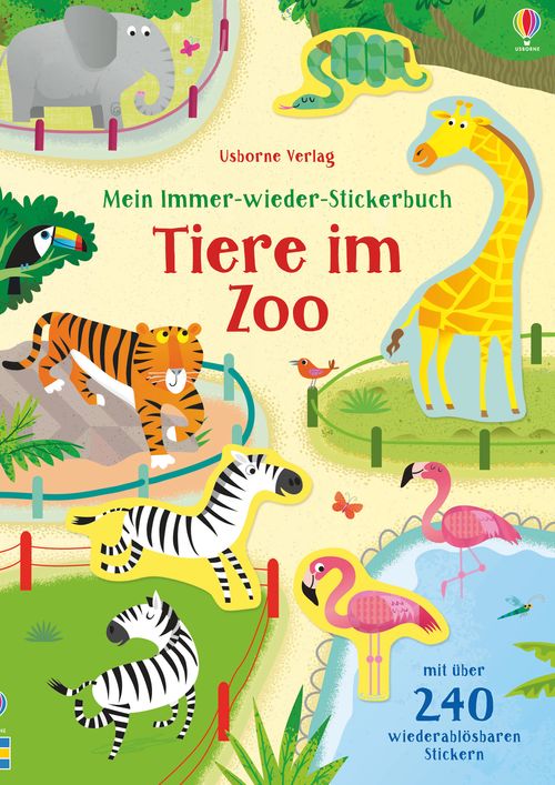 Cover des Buches Mein Immer-wieder-Stickerbuch: Tiere im Zoo von 