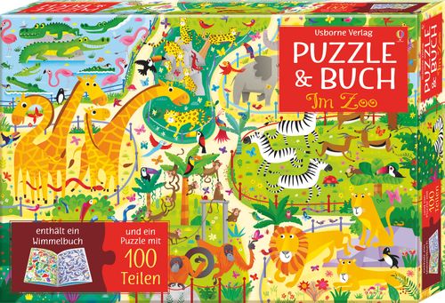 Cover des Buches Puzzle & Buch: Im Zoo von 