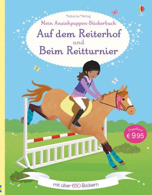 Cover des Buches Mein großes Anziehpuppen-Stickerbuch: Auf dem Reiterhof und Beim Reitturnier von 