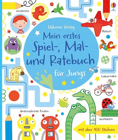 Cover des Buches Mein erstes Spiel-, Mal- und Ratebuch für Jungs von 