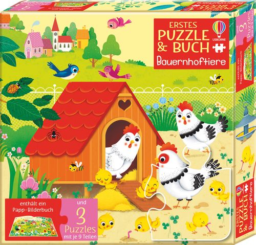 Cover des Buches Erstes Puzzle & Buch: Bauernhoftiere von 