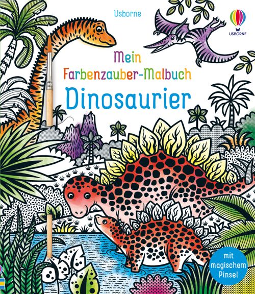 Cover des Buches Mein Farbenzauber-Malbuch: Dinosaurier von 