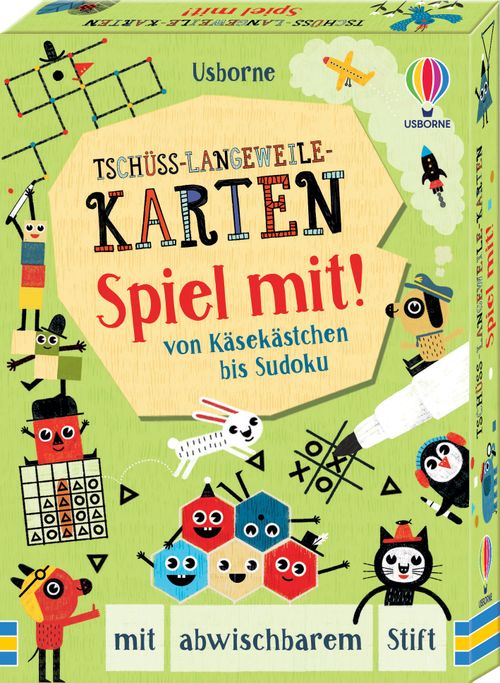 Cover des Buches Tschüss-Langeweile-Karten: Spiel mit! von 