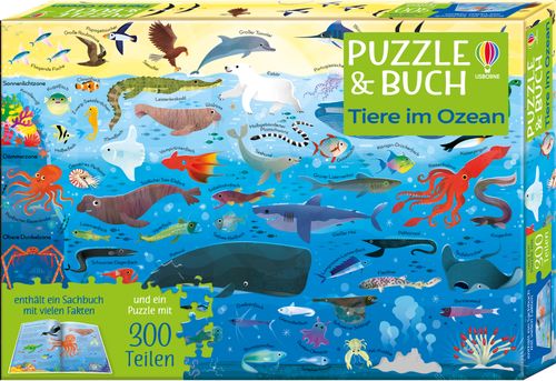 Cover des Buches Puzzle & Buch: Tiere im Ozean von 