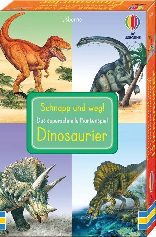 Cover des Buches Schnapp und weg! Das superschnelle Kartenspiel: Dinosaurier von 