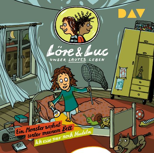 Cover des Buches Löre & Luc – Unser lautes Leben (7). Folge 13: Ein Monster wohnt unter meinem Bett / Folge 14: Ich esse nur noch Nudeln von 