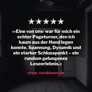 Erste Vorablesen Stimme zu Eine von uns von Samantha Hayes