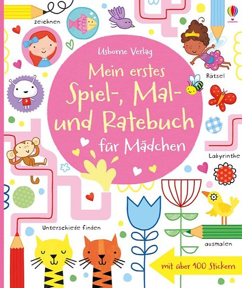Cover des Buches Mein erstes Spiel-, Mal- und Ratebuch für Mädchen von 