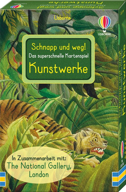 Cover des Buches Schnapp und weg! Das superschnelle Kartenspiel: Kunstwerke von Sarah Hull