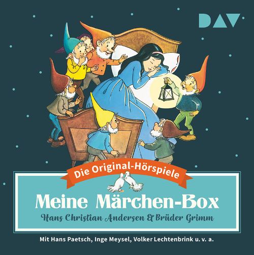 Cover des Buches Meine Märchen-Box – Die 34 schönsten Märchen-Hörspiele von Jacob Grimm, Wilhelm Grimm, Hans Christian Andersen