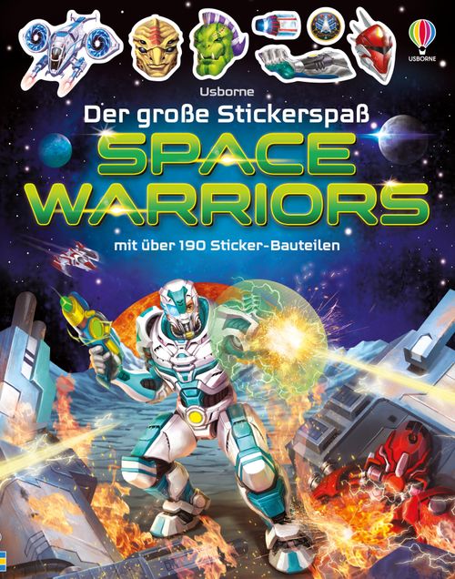 Cover des Buches Der große Stickerspaß: Space Warriors von 