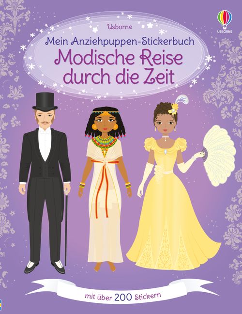 Cover des Buches Mein Anziehpuppen-Stickerbuch: Modische Reise durch die Zeit von 