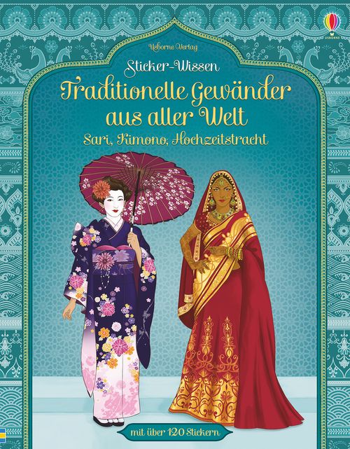 Cover des Buches Sticker-Wissen: Traditionelle Gewänder aus aller Welt von Emily Bone
