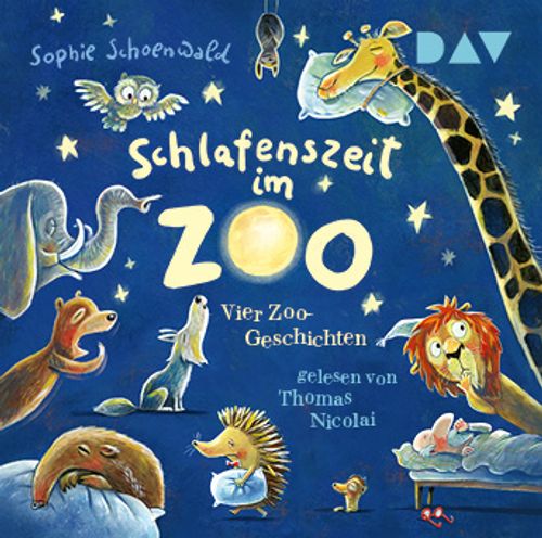 Cover des Buches Schlafenszeit im Zoo. Vier Zoo-Geschichten von 