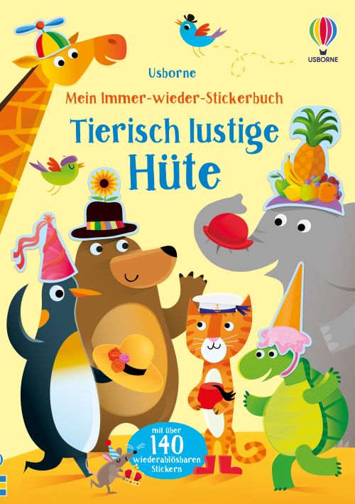 Cover des Buches Mein Immer-wieder-Stickerbuch: Tierisch lustige Hüte von 