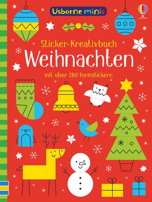 Cover des Buches Usborne Minis - Sticker-Kreativbuch: Weihnachten von 