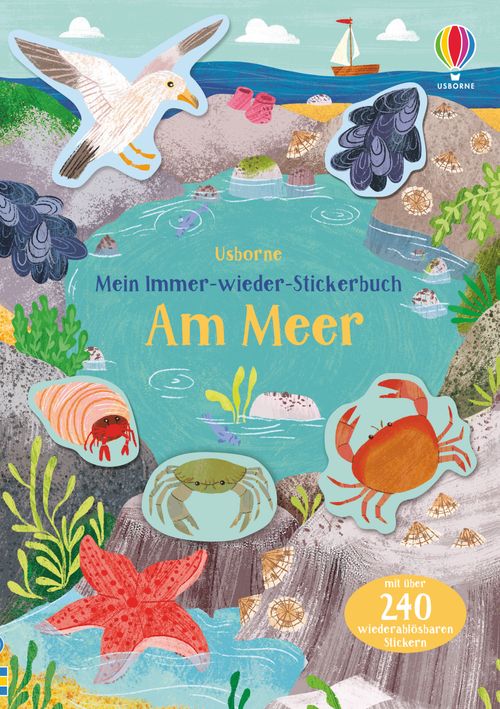 Cover des Buches Mein Immer-wieder-Stickerbuch: Am Meer von Jessica Greenwell
