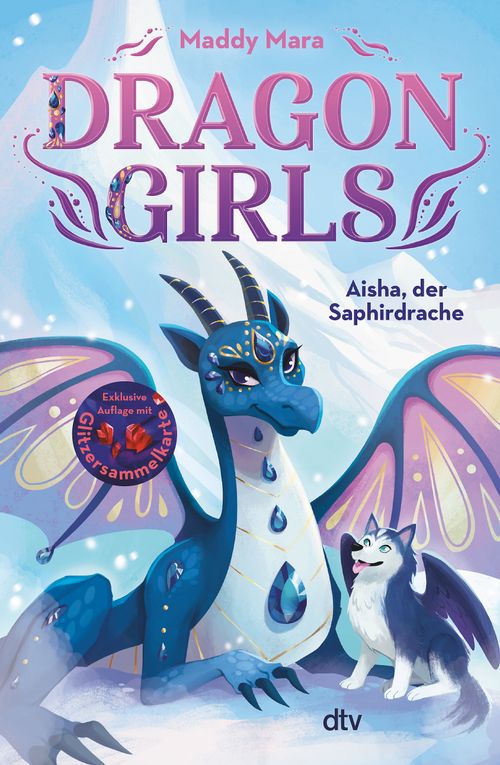 Cover des Buches Dragon Girls – Aisha, der Saphirdrache von Maddy Mara