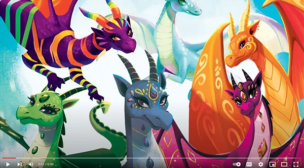 Startbild des Trailers zur Buchreihe Dragon Girls