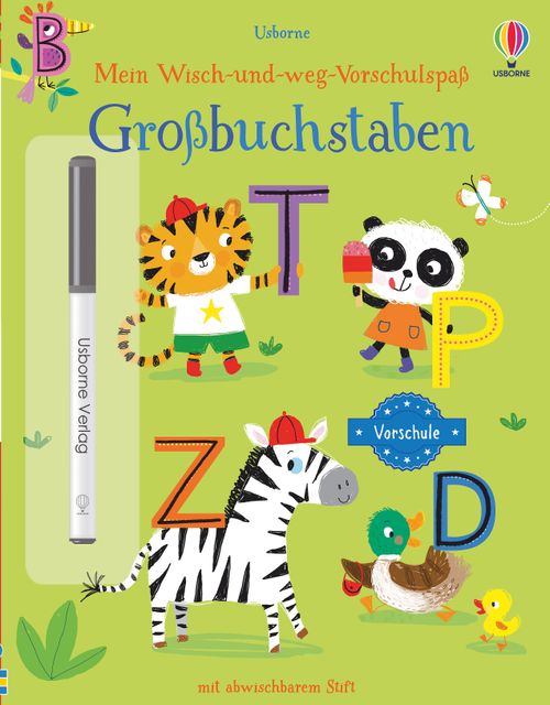 Cover des Buches Mein Wisch-und-weg-Vorschulspaß: Großbuchstaben von Jessica Greenwell