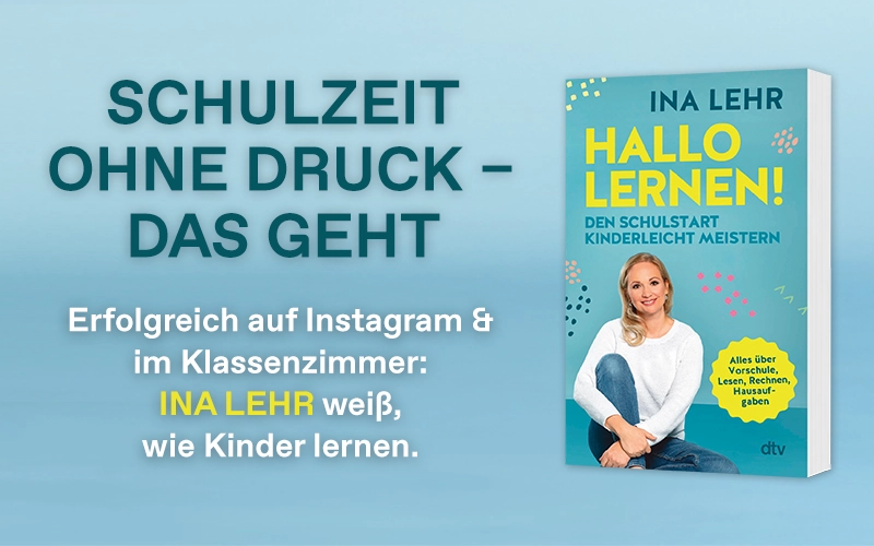 Sachbuch Hallo Lernen! von Ina Lehr mit dem Text: Schulzeit ohne Druck – das geht