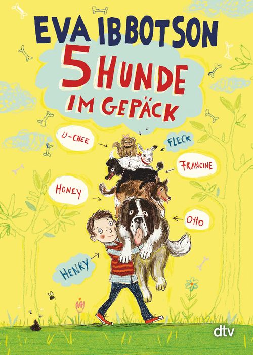 Cover des Buches Fünf Hunde im Gepäck von Eva Ibbotson