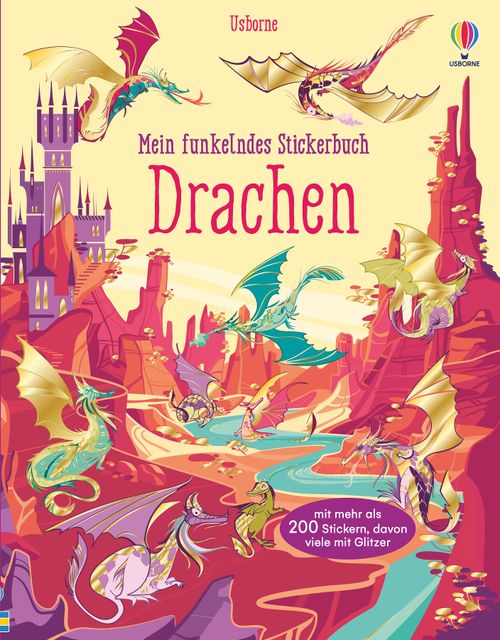Cover des Buches Mein funkelndes Stickerbuch: Drachen von 