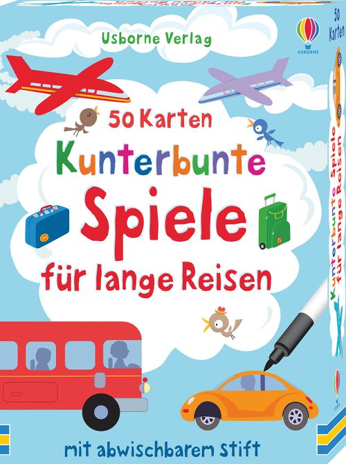 Cover des Buches 50 Karten: Kunterbunte Spiele für lange Reisen von N. Pratt, Emily Bone
