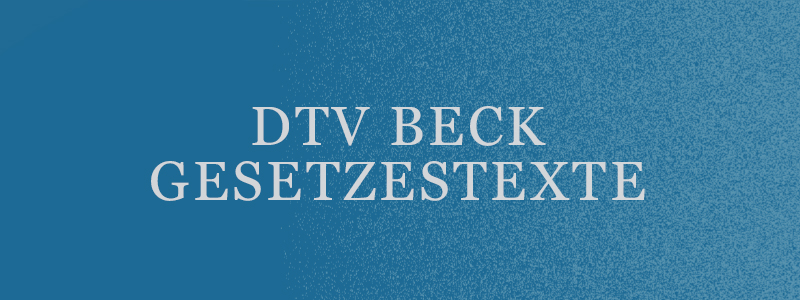 dtv Beck Gesetzestexte