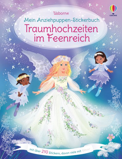 Cover des Buches Mein Anziehpuppen-Stickerbuch: Traumhochzeiten im Feenreich von 