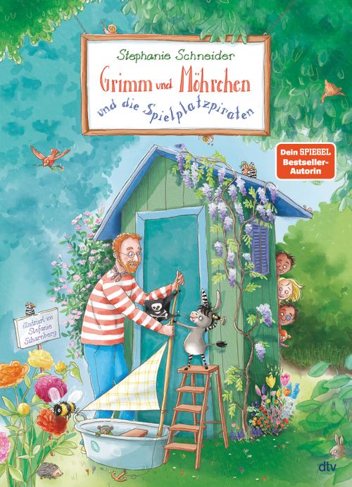 Cover des Buches Grimm und Möhrchen und die Spielplatzpiraten von Stephanie Schneider