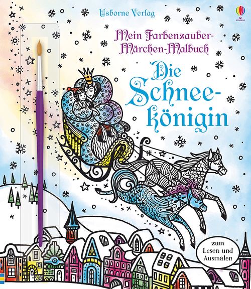Cover des Buches Mein Farbenzauber-Märchen-Malbuch: Die Schneekönigin von Susanna Davidson