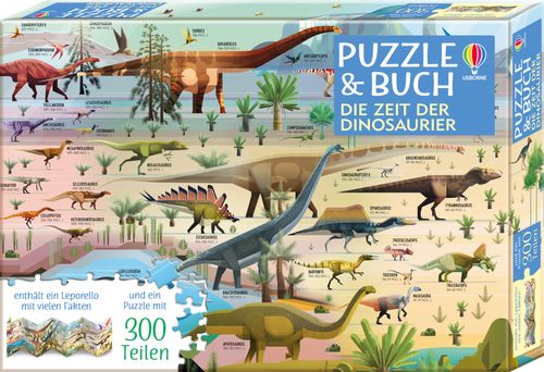 Cover des Buches Puzzle & Buch: Die Zeit der Dinosaurier von Rachel Firth