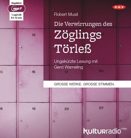 Cover des Buches Die Verwirrungen des Zöglings Törleß von 