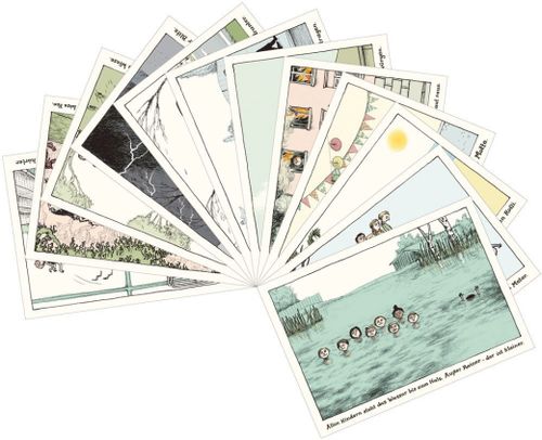 Cover des Buches Alle Kinder gemischtes Postkartenset mit 12 Motiven von 