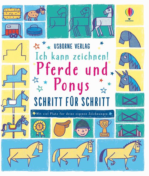 Cover des Buches Ich kann zeichnen! Pferde und Ponys - Schritt für Schritt von 
