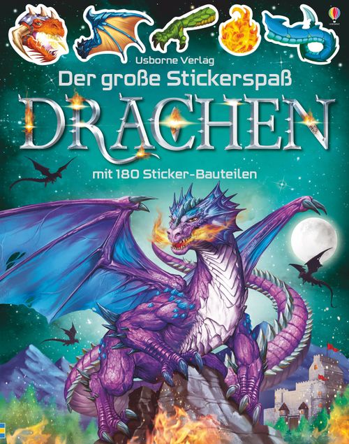 Cover des Buches Der große Stickerspaß: Drachen von 