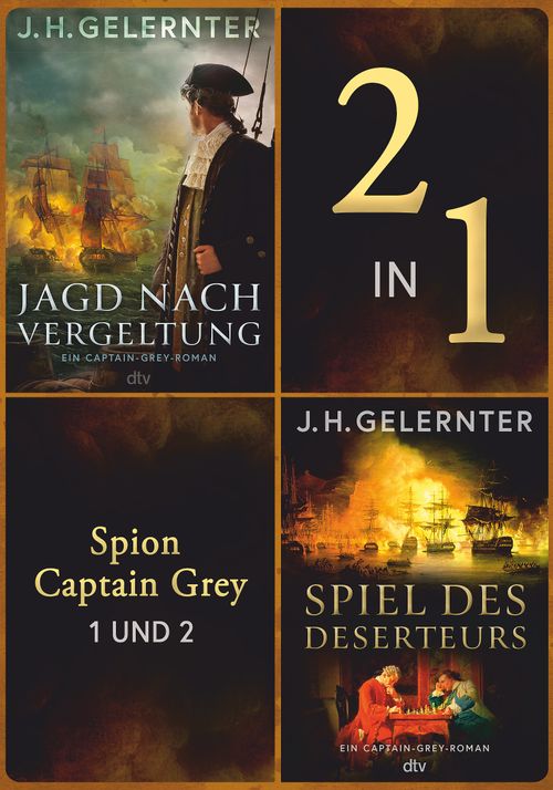 Cover des Buches Spion Captain Grey 1 und 2 von J. H. Gelernter